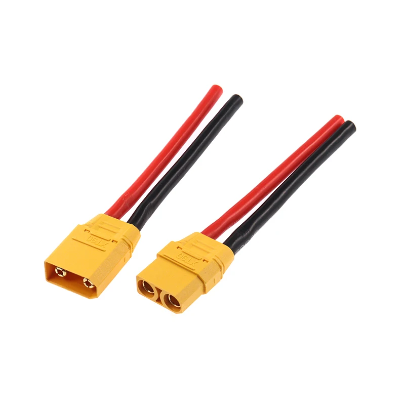 XT90 Male Female Connector 12/14AWG 10CM For RC Model Charger Lipo Battery ESC Connector Cable
XT90 Male Female Connector 12/14AWG 10CM For RC Model Charger Lipo Battery ESC Connector Cable