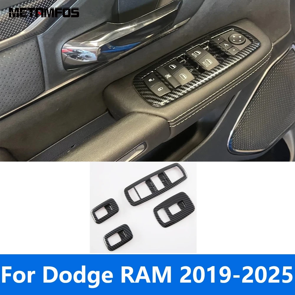 Накладка переключателя подъема окна для Dodge RAM 2019-2024 2025, углеродное волокно, внутренняя декоративная рамка подлокотника, аксессуары для интерьера 
Накладка переключателя подъема окна для Dodge RAM 2019-2024 2025, углеродное волокно, внутренняя декоративная рамка подлокотника, аксессуары для интерьера