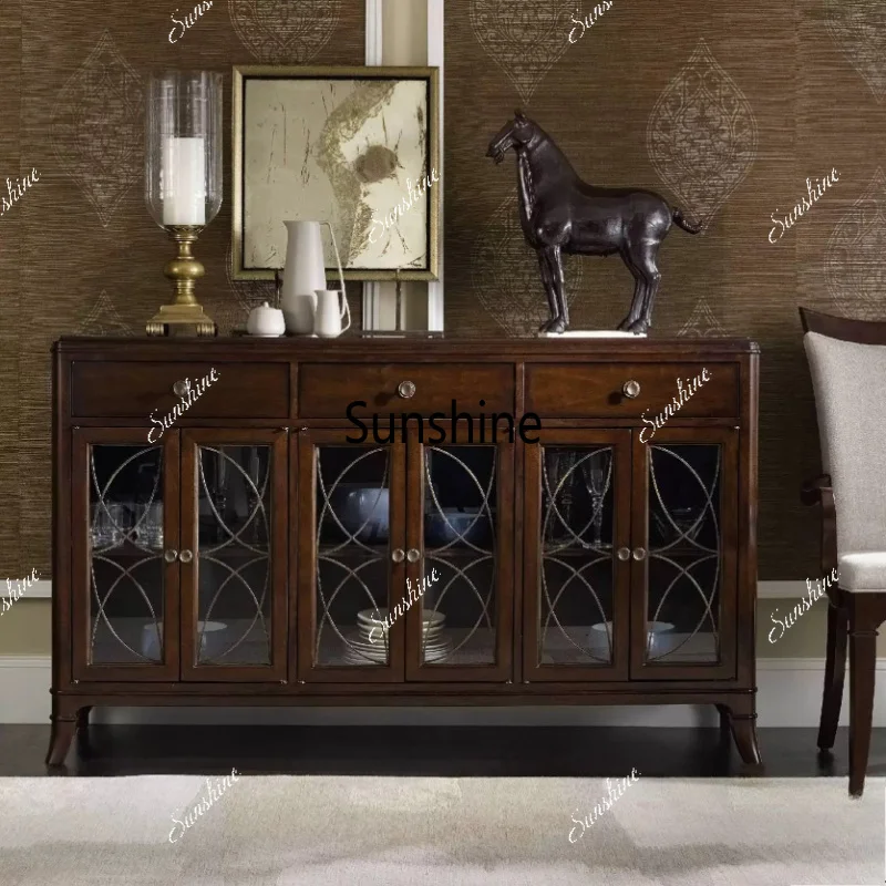 American rural classical retro traditional environmentally friendly simple solid wood dining room furniture
American rural classical retro traditional environmentally friendly simple solid wood dining room furniture