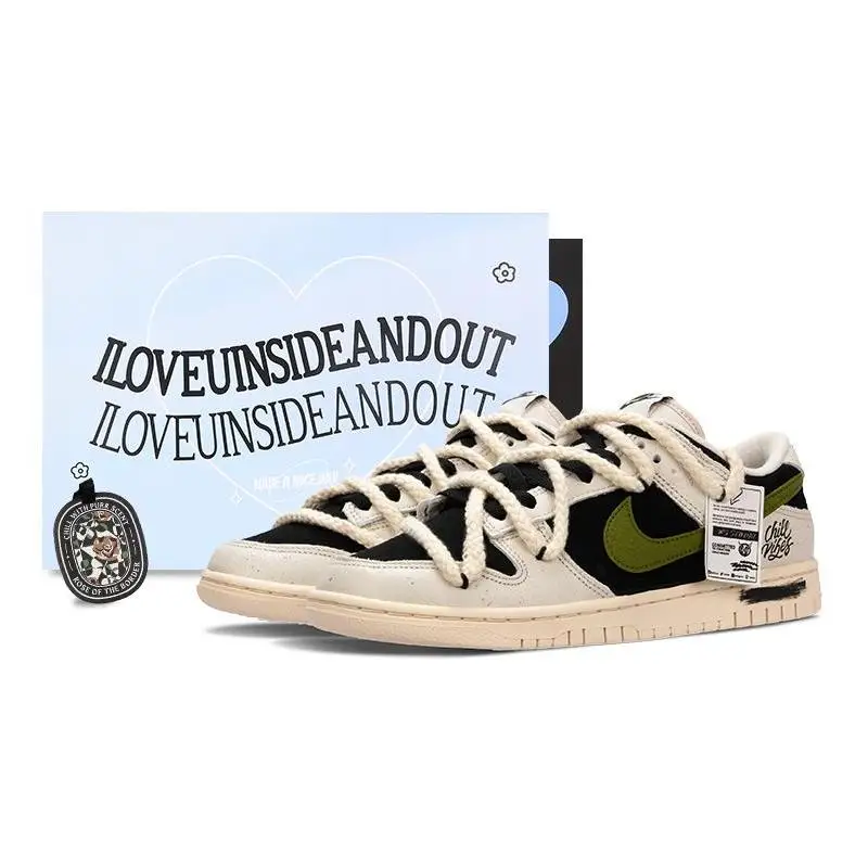 【Customize】Nike Dunk Skateboarding Shoes Men Low-top Black/white/green Sneakers shoes DZ2538-100
【Customize】Nike Dunk Skateboarding Shoes Men Low-top Black/white/green Sneakers shoes DZ2538-100