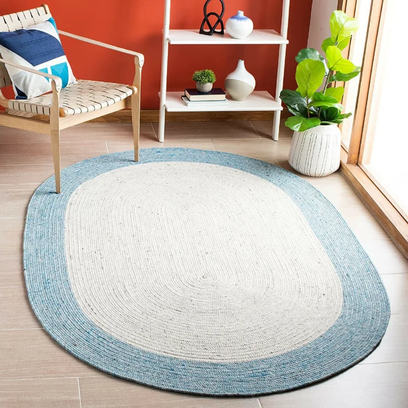 Rug White Color Carpet 100% Farmhouse Jute Handmade Oval Rustic Runner Braided
Rug White Color Carpet 100% Farmhouse Jute Handmade Oval Rustic Runner Braided