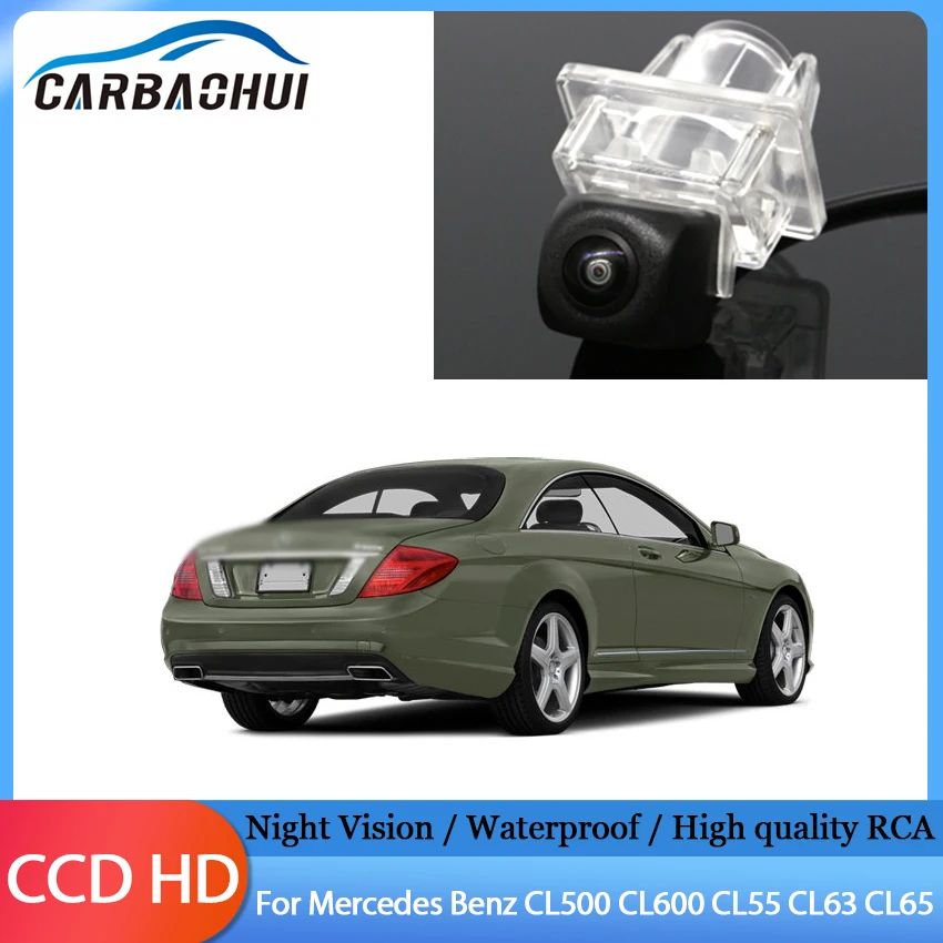 Car Camera Connect Original Factory Screen Monitor Quality Rear View BackUp Camera For Mercedes Benz CL500 CL600 CL55 CL63 CL65