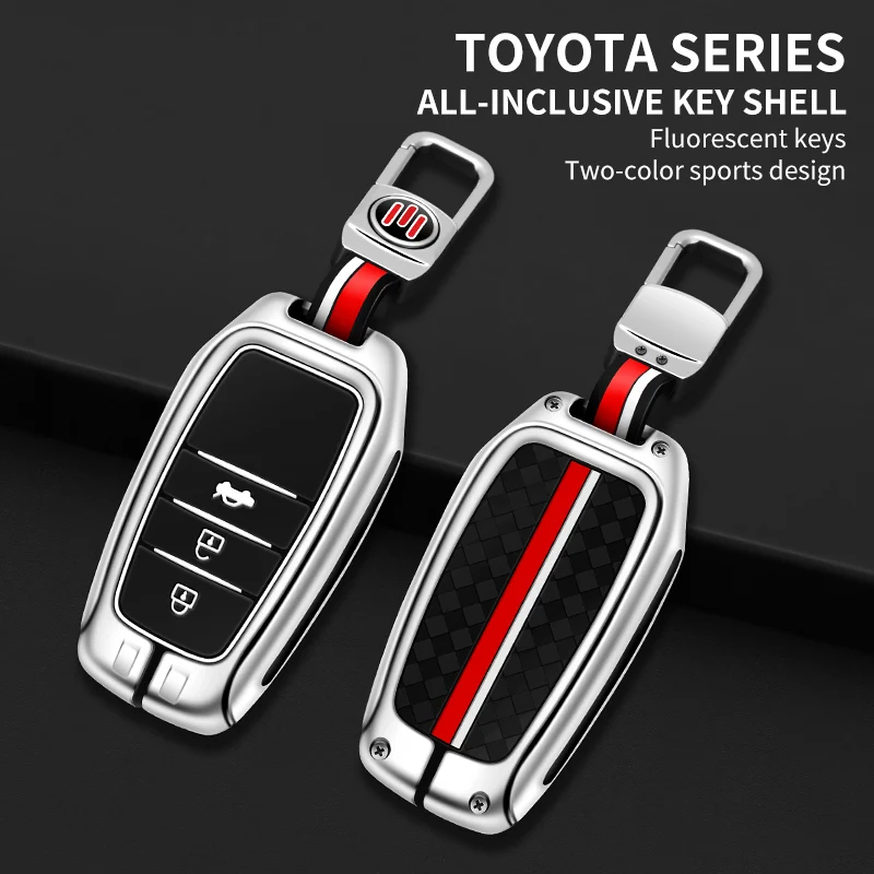Car Key Case Fob For Toyota Corolla RAV4 CHR C-HR Camry Crown Auris Land Cruiser 200 Prado Accessories 
Car Key Case Fob For Toyota Corolla RAV4 CHR C-HR Camry Crown Auris Land Cruiser 200 Prado Accessories