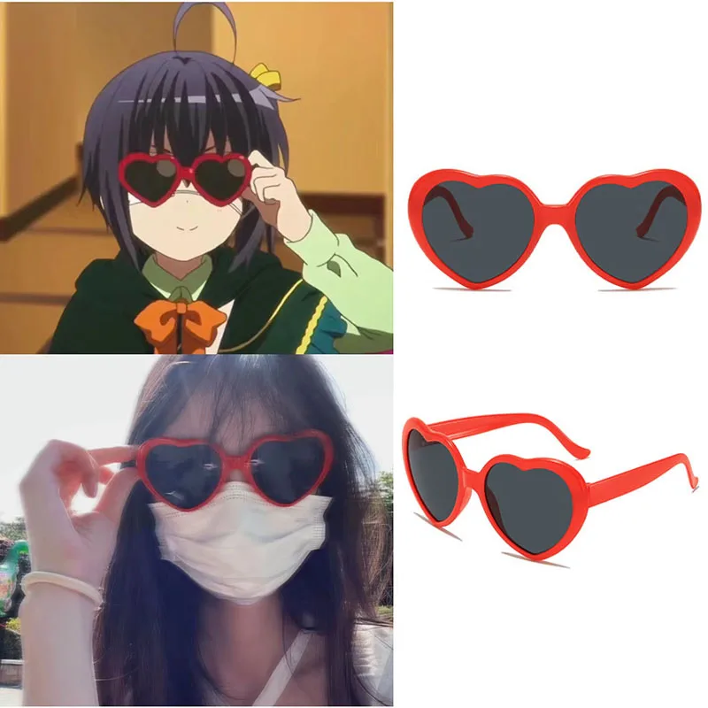 Anime Character Takanashi Rikka Cosplay Red Heart Shaped Glasses Lovely Sweet Role Playing Eyeglass Accessories Prop Eyewear
Anime Character Takanashi Rikka Cosplay Red Heart Shaped Glasses Lovely Sweet Role Playing Eyeglass Accessories Prop Eyewear