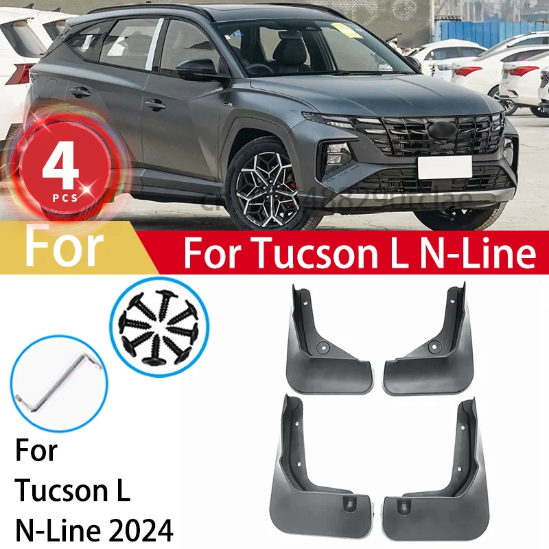 For Tucson L N-Line N Line 2024 Mud Flaps Splash Guards MudFlaps Front Rear Fender Protector Mudguards Car Accessories
For Tucson L N-Line N Line 2024 Mud Flaps Splash Guards MudFlaps Front Rear Fender Protector Mudguards Car Accessories