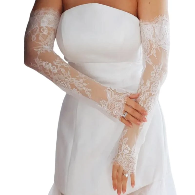 XXFD Bride Wedding Gloves Long Sheer Lace Flower Arm Sleeves for Bride Bridesmaids
XXFD Bride Wedding Gloves Long Sheer Lace Flower Arm Sleeves for Bride Bridesmaids