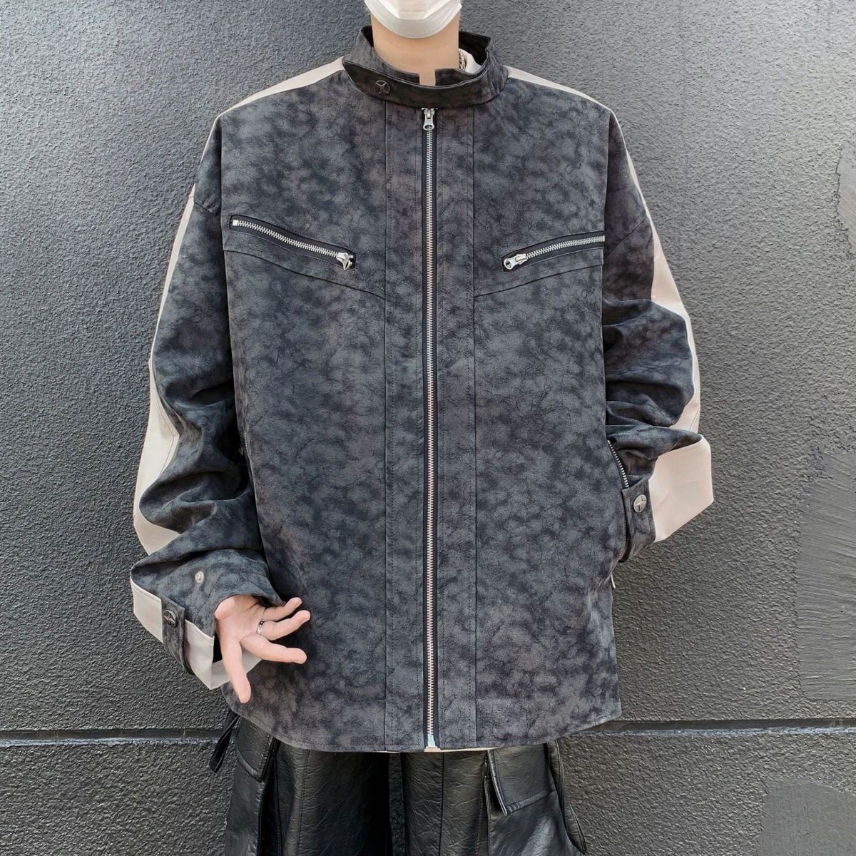 Американский ретро Long Sve Jaet New Sle 202, весна-осень, модный брендовый воротник-стойка, свободный универсальный вырез...
Американский ретро Long Sve Jaet New Sle 202, весна-осень, модный брендовый воротник-стойка, свободный универсальный вырез...