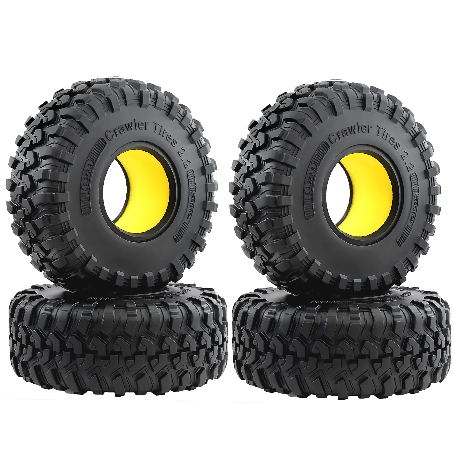 RC 2.2inch Mud Crawler Tires OD 130mm w/Foam Compatible with Axial SCX10 90047 D90 D110 Tamiya CC01 Traxxas TRX4 Gen8
RC 2.2inch Mud Crawler Tires OD 130mm w/Foam Compatible with Axial SCX10 90047 D90 D110 Tamiya CC01 Traxxas TRX4 Gen8