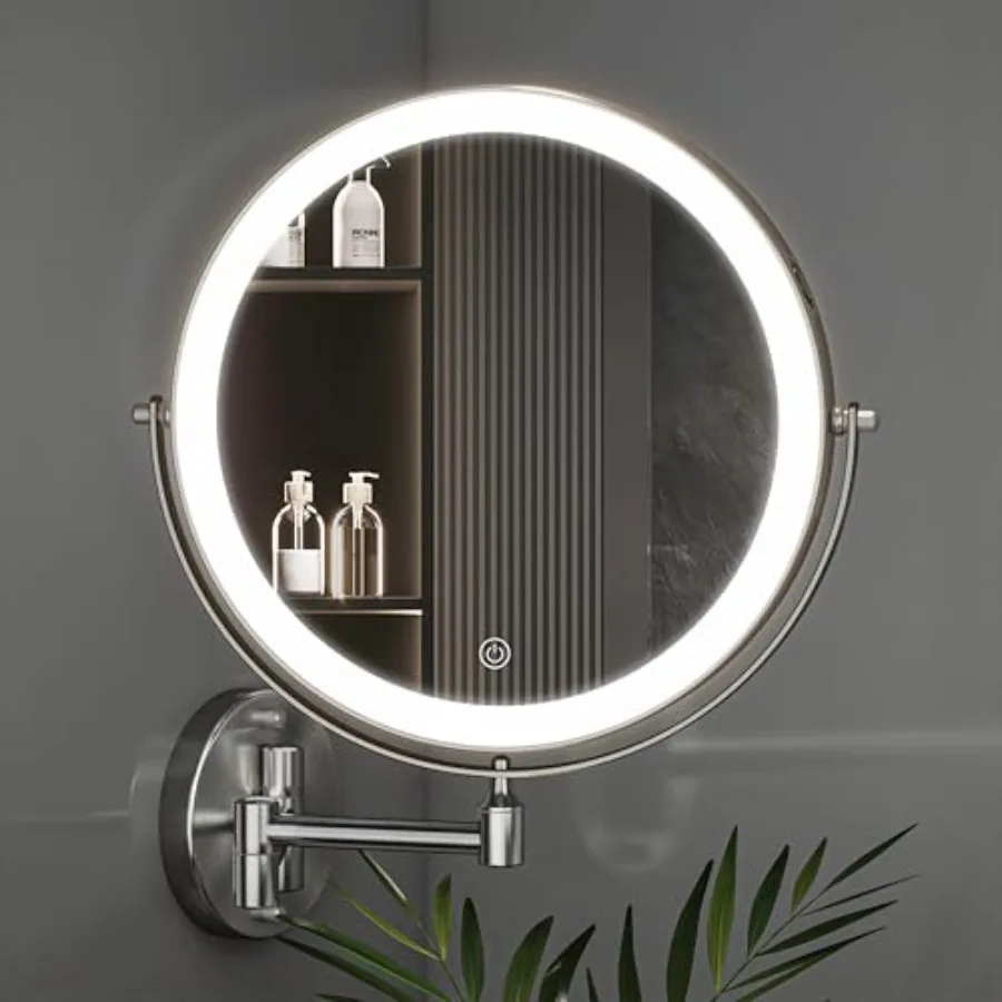 8.5-Inch Wall Mounted Makeup Mirror with Magnification Rechargeable 2000 mAh Vanity Mirror with Lights Bathroom Mirror with Dim
8.5-Inch Wall Mounted Makeup Mirror with Magnification Rechargeable 2000 mAh Vanity Mirror with Lights Bathroom Mirror with Dim
