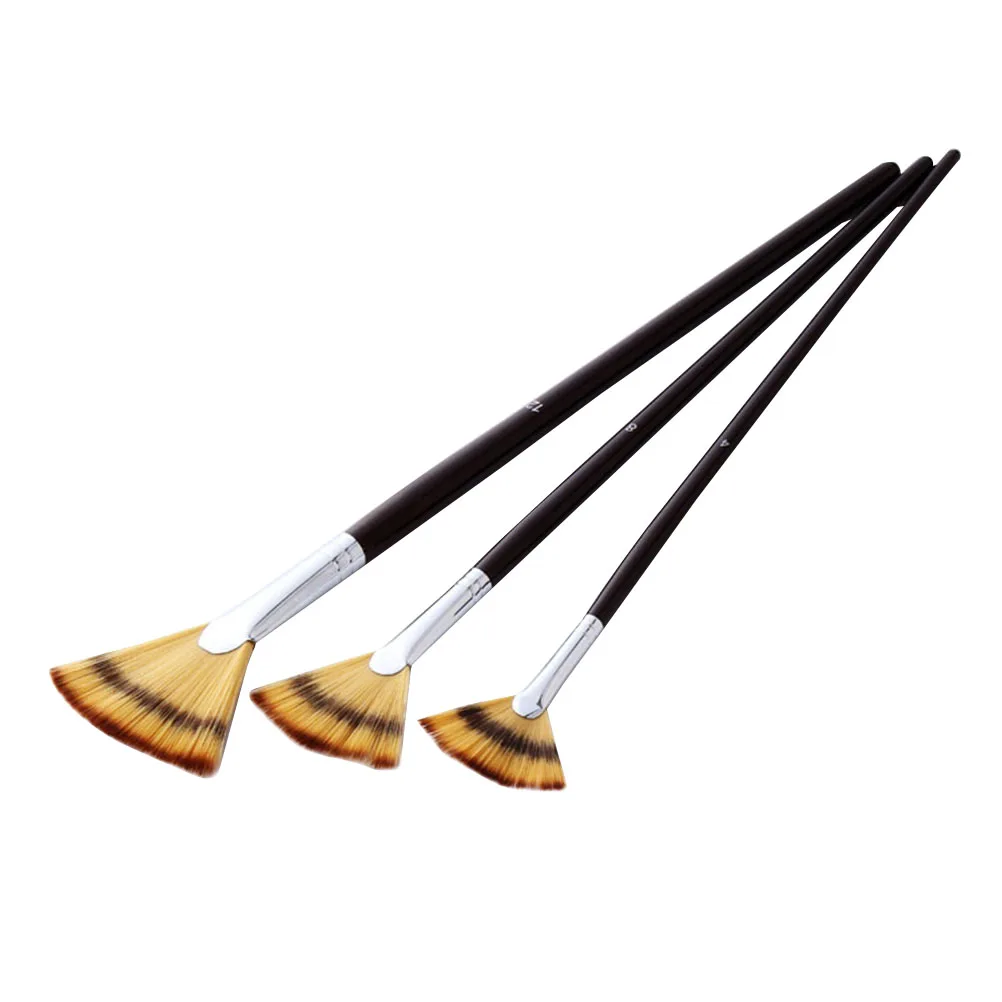 3pcs Fan-Shaped Nylon Hair Watercolor Oil Acrylic Gouache Brushes Wooden Handle Art Supplies For s Beginners Durable Portable
3pcs Fan-Shaped Nylon Hair Watercolor Oil Acrylic Gouache Brushes Wooden Handle Art Supplies For s Beginners Durable Portable