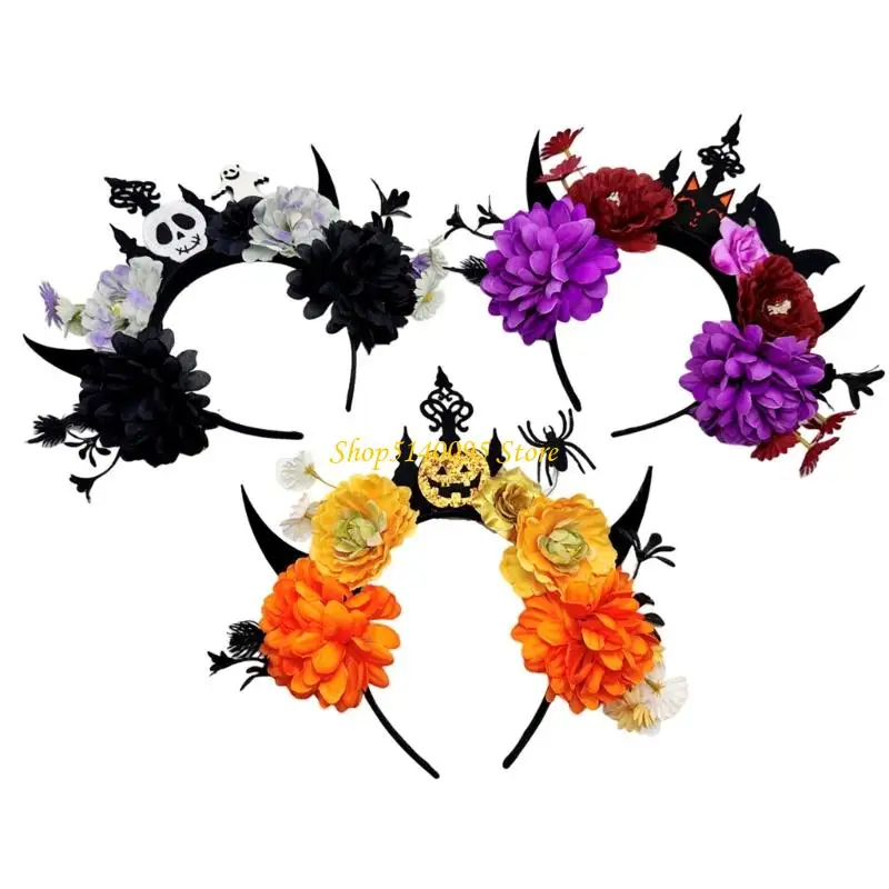 DXAE Dark Series Flower Hairband Costume Props For Roleplay Event Holiday Celebration
DXAE Dark Series Flower Hairband Costume Props For Roleplay Event Holiday Celebration