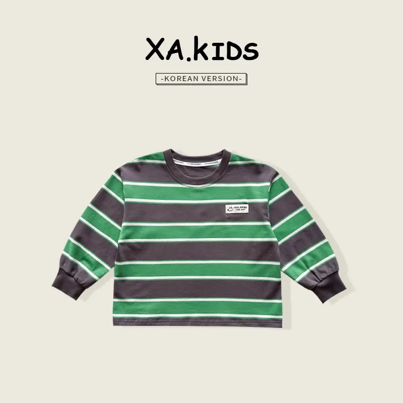 2024 Autumn New Children's Clothing Korean Spring and Autumn Versatile Long Sleeve Casual Striped Hoodie
2024 Autumn New Children's Clothing Korean Spring and Autumn Versatile Long Sleeve Casual Striped Hoodie