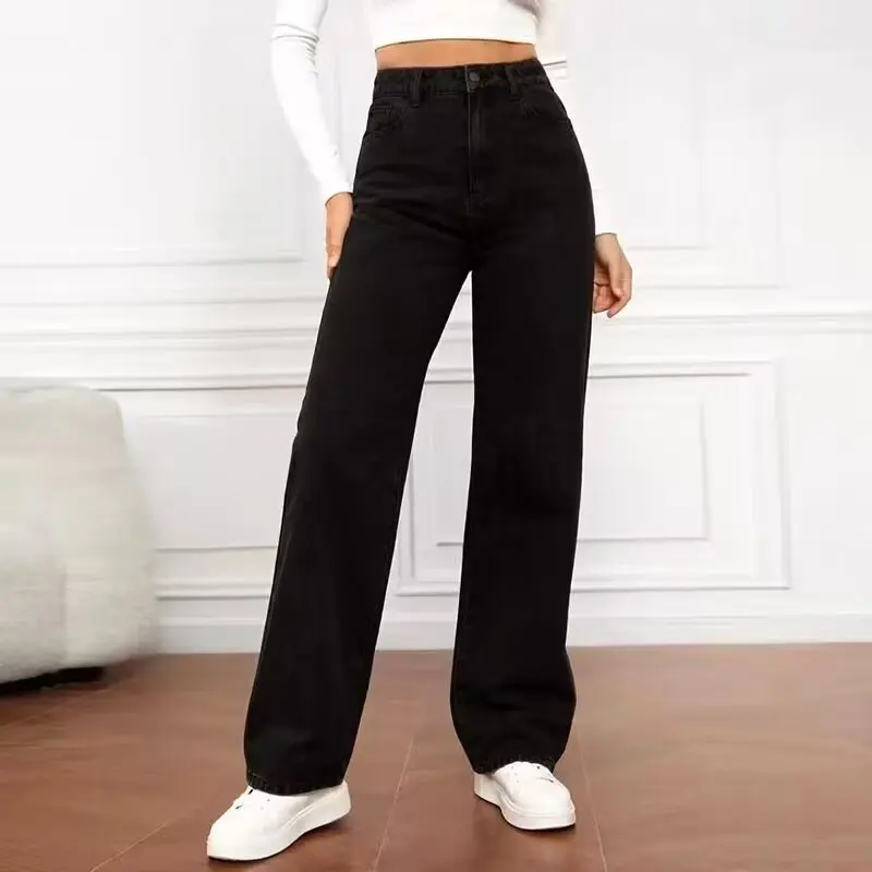American Y2K Women's Jeans High Waist Straight Leg Loose Drapey Floor-Length Tapering Slimming Women's Spring Autumn Style
American Y2K Women's Jeans High Waist Straight Leg Loose Drapey Floor-Length Tapering Slimming Women's Spring Autumn Style