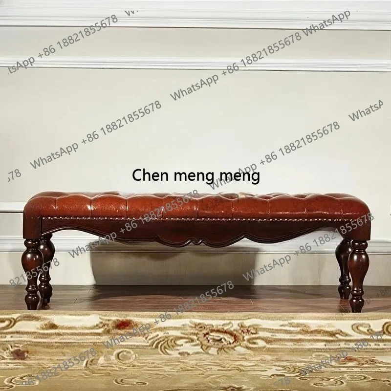 CC182 Simple American bedside stool, bedroom walnut leather solid wood bedside stool
CC182 Simple American bedside stool, bedroom walnut leather solid wood bedside stool