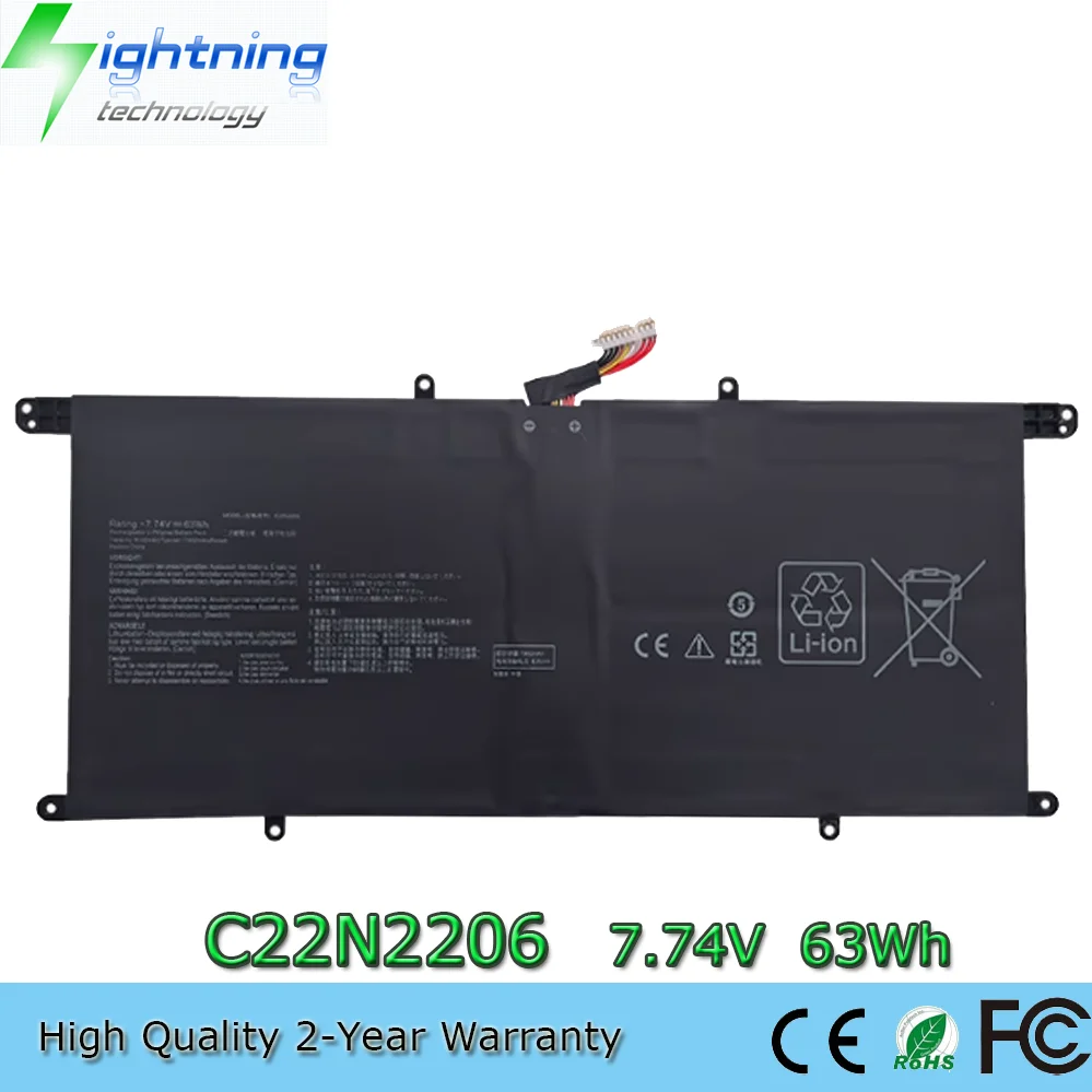 C22N2206 7,74 В 63 Втч Аккумулятор для ноутбука ASUS ZenBook S 13 OLED UX5304VA UX5304 0B200-04320000
C22N2206 7,74 В 63 Втч Аккумулятор для ноутбука ASUS ZenBook S 13 OLED UX5304VA UX5304 0B200-04320000