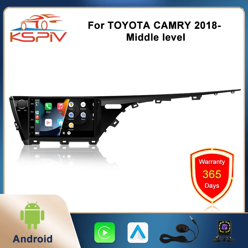 KSPIV for Toyota Camry 2018- Middle Level Android Car Radio Player Head Unit GPS Navigation with Bluetooth Wired/Wireless CPAA
KSPIV for Toyota Camry 2018- Middle Level Android Car Radio Player Head Unit GPS Navigation with Bluetooth Wired/Wireless CPAA