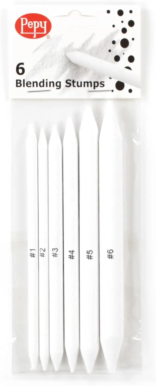6 PCS Blending Stumps for Drawing, Shading, Charcoal, Graphite, Colored Pencil, Pastel
6 PCS Blending Stumps for Drawing, Shading, Charcoal, Graphite, Colored Pencil, Pastel