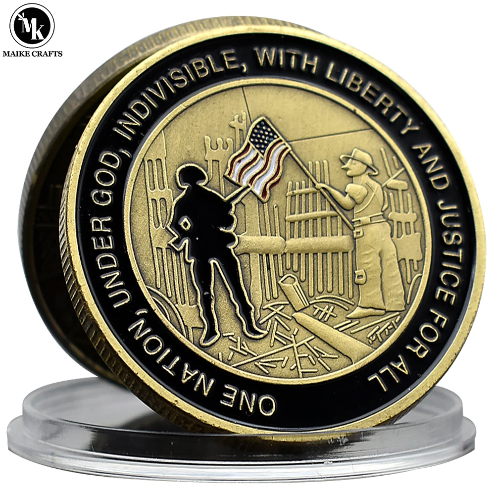 United States 911 Event Commemorative Coin One Nation Under God Indivisible with Liberty and Justice for All Badge Collection
United States 911 Event Commemorative Coin One Nation Under God Indivisible with Liberty and Justice for All Badge Collection