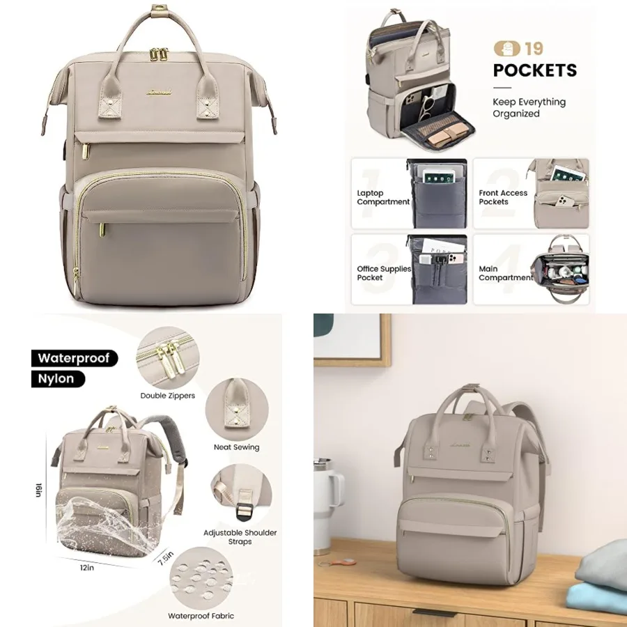 College Laptop Backpack, Travel Backpack for College, Waterproof Work Backpack Woman for Teacher Nurse Anti-theft Travel Back P
College Laptop Backpack, Travel Backpack for College, Waterproof Work Backpack Woman for Teacher Nurse Anti-theft Travel Back P