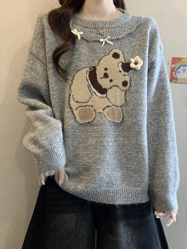 Женский вязаный свитер с длинными рукавами и кружевом, осенне-зимний, модный, универсальный, утягивающий базовый топ с круглым вырезом и принтом
Женский вязаный свитер с длинными рукавами и кружевом, осенне-зимний, модный, универсальный, утягивающий базовый топ с круглым вырезом и принтом