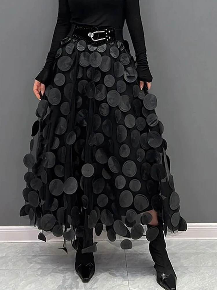 Long Skirts Women Vintage Polka Dot Skirt Female Elegant Fashion Elastic Waist Skirt Ladies High Street A-Line Midi Skirts
Long Skirts Women Vintage Polka Dot Skirt Female Elegant Fashion Elastic Waist Skirt Ladies High Street A-Line Midi Skirts