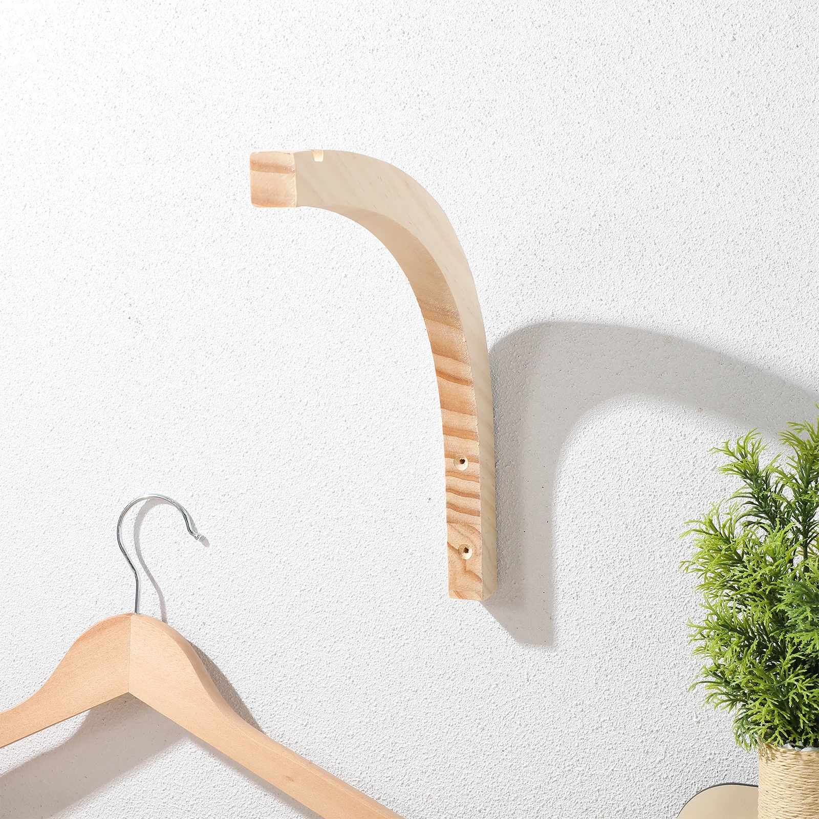 Wooden Hooks Wall Hangers Light Brown Coat Rack Solid Wood Creative Design Entryway Garden Mount Hook Storage Solution Versatile 
Wooden Hooks Wall Hangers Light Brown Coat Rack Solid Wood Creative Design Entryway Garden Mount Hook Storage Solution Versatile