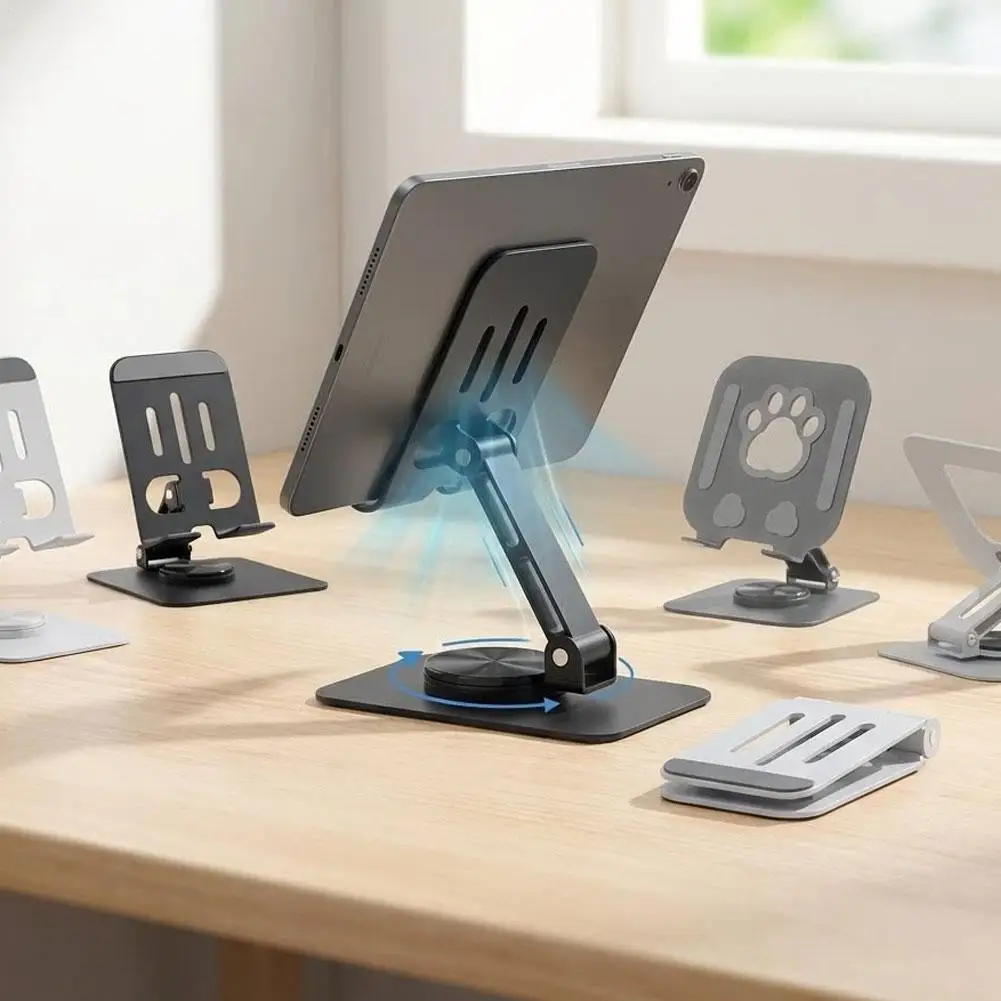 Desktop Lazy Mobile Tablet Stand 360 Degree Rotating Metal Aluminum Alloy Foldable Portable Support Stand
Desktop Lazy Mobile Tablet Stand 360 Degree Rotating Metal Aluminum Alloy Foldable Portable Support Stand