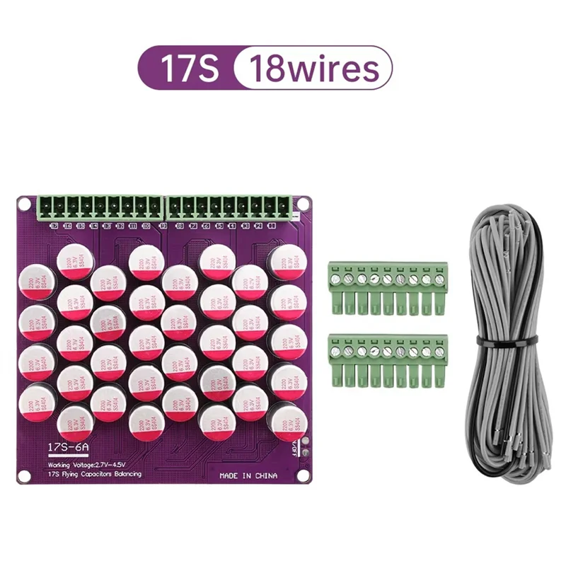 ABKU-17S 6A Lithium Battery Management System High Precision Low Voltage Differential Capacitor Active Equalization Module
ABKU-17S 6A Lithium Battery Management System High Precision Low Voltage Differential Capacitor Active Equalization Module