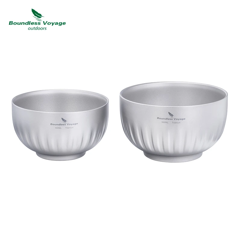 Boundless Voyage Double Layer Titanium Bowl Oatmeal Rice Soup Dinner Food Container Ultralight Portable Tableware Kitchen
Boundless Voyage Double Layer Titanium Bowl Oatmeal Rice Soup Dinner Food Container Ultralight Portable Tableware Kitchen
