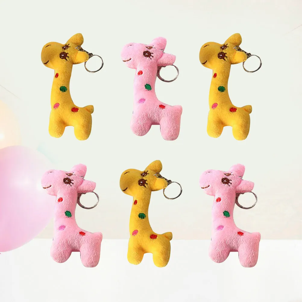6Pcs Mini Giraffe Stuffed Animals Keychain Hanging Ornaments Backpack Charm Car Mirror Decoration School Bag Accessories
6Pcs Mini Giraffe Stuffed Animals Keychain Hanging Ornaments Backpack Charm Car Mirror Decoration School Bag Accessories