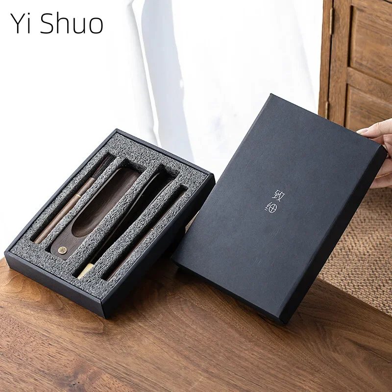 Ebony Solid Wood Tea Ceremony Six Items Four-Piece Set Tea Knife Tea Clamp Tea Spoon Pot Maintenance Pen Tea Accessories
Ebony Solid Wood Tea Ceremony Six Items Four-Piece Set Tea Knife Tea Clamp Tea Spoon Pot Maintenance Pen Tea Accessories