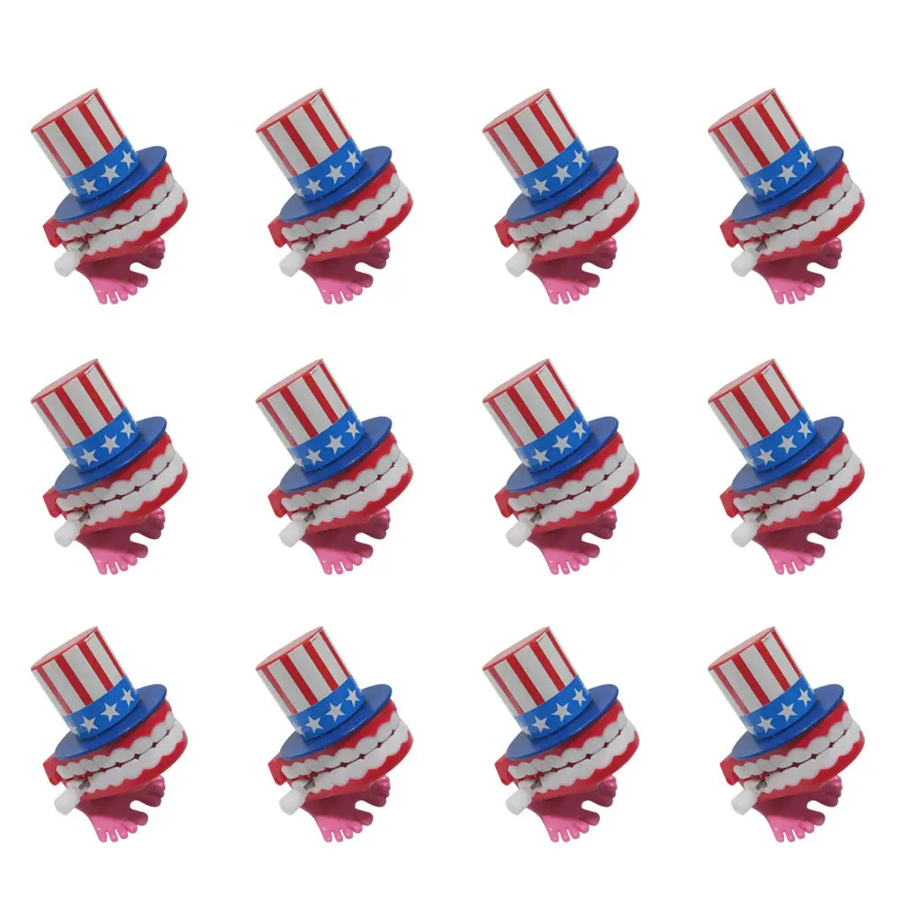 12Pcs Independence Day Novelty Wind Up Teeth Laughing Walking Chattering Fun Party Favor for Kids Wind Up
12Pcs Independence Day Novelty Wind Up Teeth Laughing Walking Chattering Fun Party Favor for Kids Wind Up