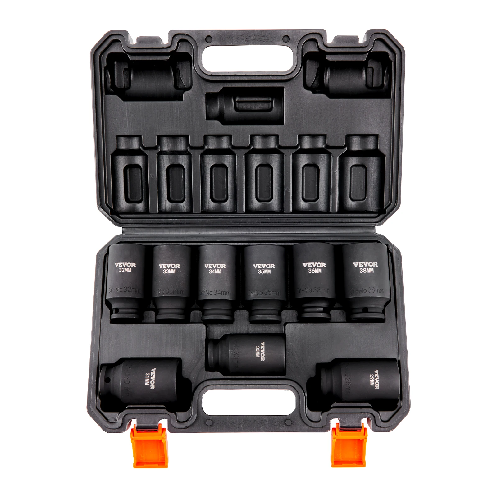 VEVOR 1/2" Drive Impact Socket Set 9/11 Piece Deep Socket Set Metric Cr-Mo Cr-V Alloy Steel for Auto Repair Ratchet Tool Kit
VEVOR 1/2" Drive Impact Socket Set 9/11 Piece Deep Socket Set Metric Cr-Mo Cr-V Alloy Steel for Auto Repair Ratchet Tool Kit
