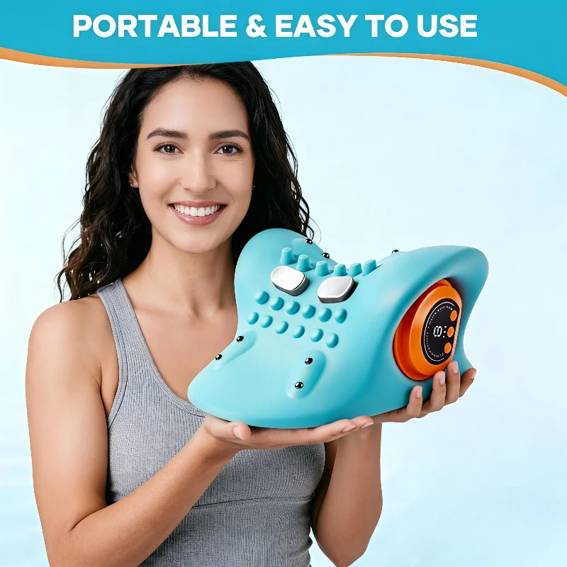 Electric neck kneading massager, portable acupoint neck and back massager, electric deep tissue 4D kneading massage
Electric neck kneading massager, portable acupoint neck and back massager, electric deep tissue 4D kneading massage