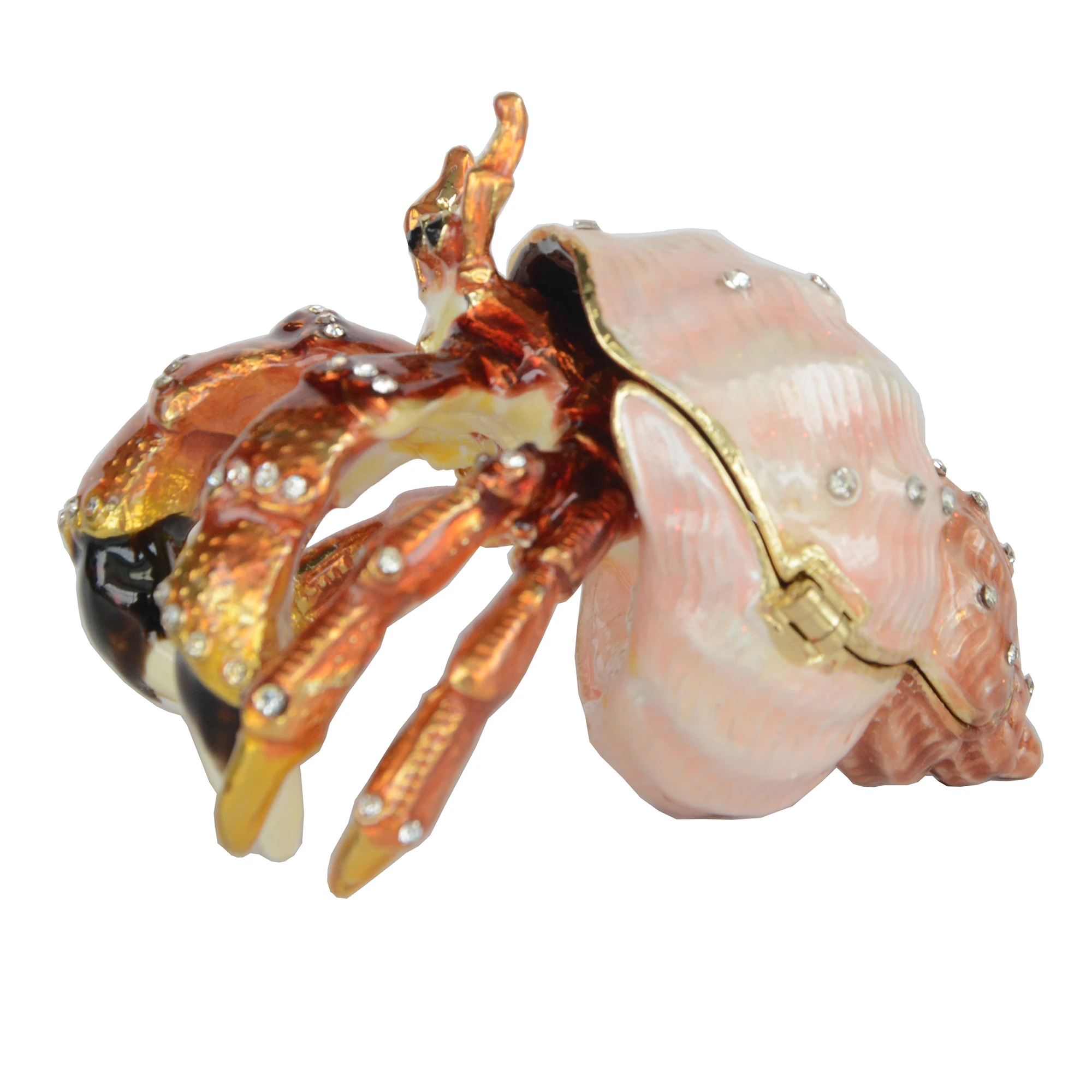 Hermit Crab Trinket Box Enamelled Hinged Nautical Crafted Jewelry Storage Home Decoration Sourvenir Gifts
Hermit Crab Trinket Box Enamelled Hinged Nautical Crafted Jewelry Storage Home Decoration Sourvenir Gifts