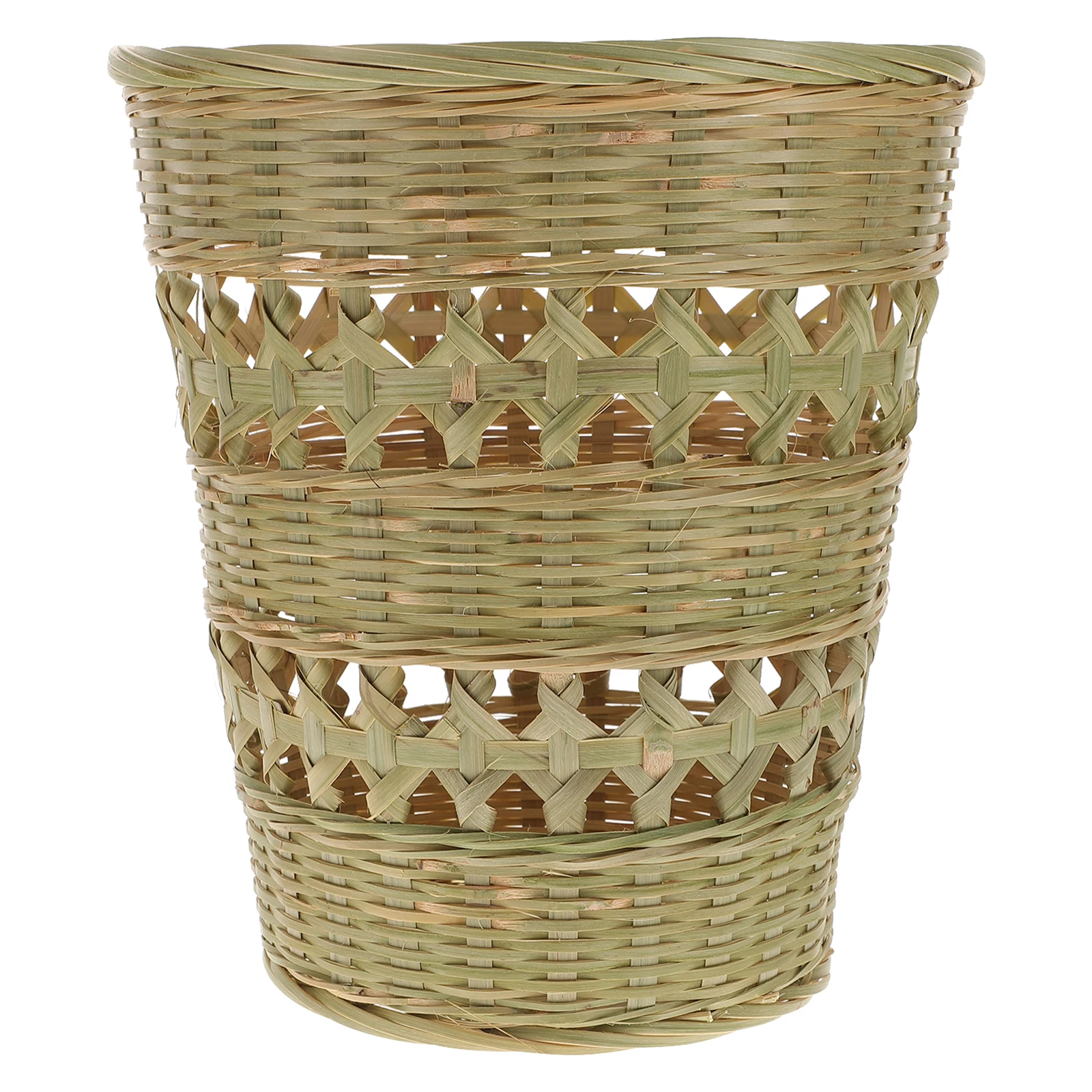 Bamboo Woven Trash Can Retro Wicker Waste Basket Farmhouse Bin Eco Friendly Storage Container Simple Home Use
Bamboo Woven Trash Can Retro Wicker Waste Basket Farmhouse Bin Eco Friendly Storage Container Simple Home Use