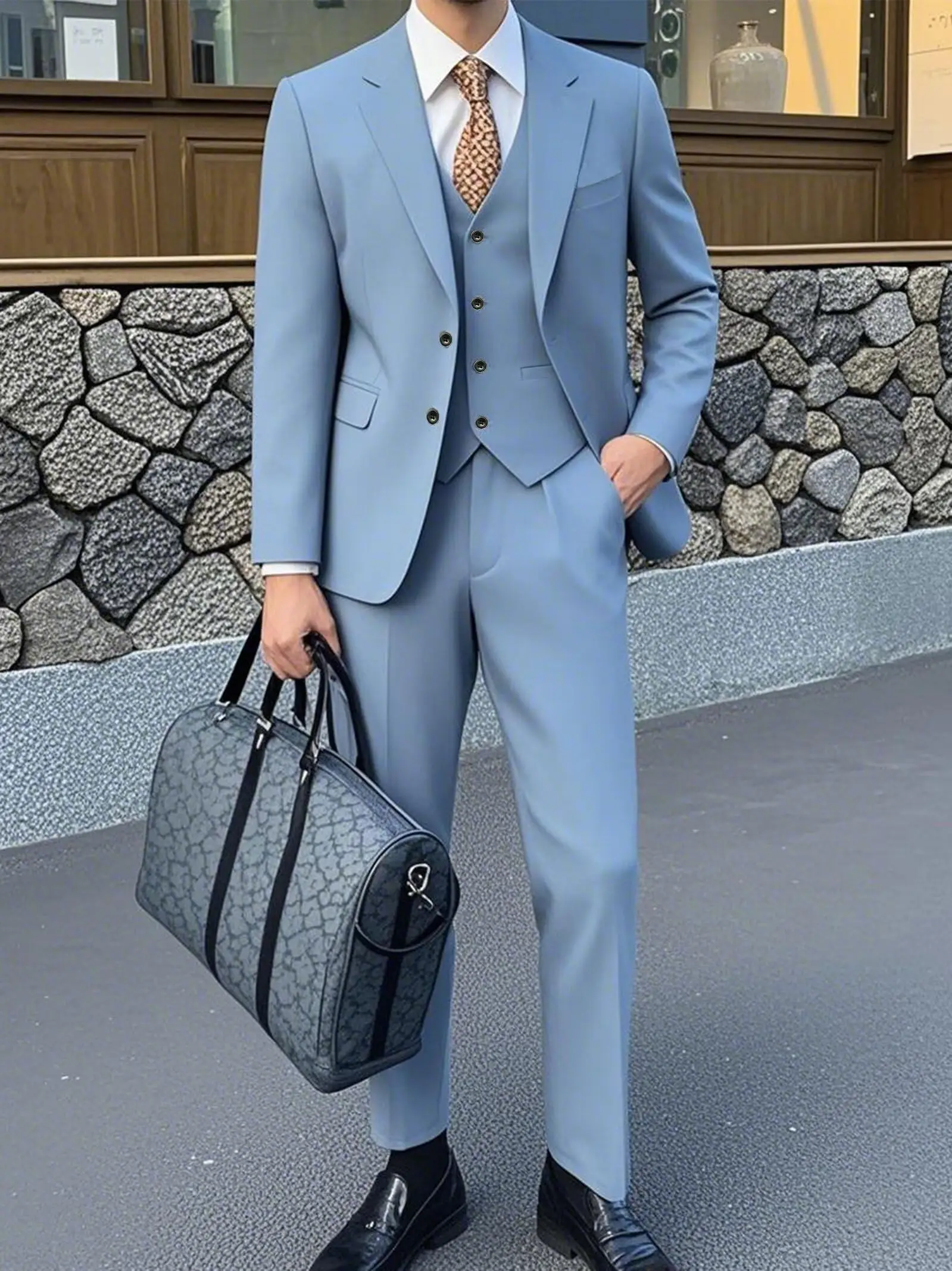 Suit Men Business Tuxedos Formal 3 Piece Set Jacket Vest Pants Single Breasted Groom Groomsman Prom Wedding Party XS-6XL
Suit Men Business Tuxedos Formal 3 Piece Set Jacket Vest Pants Single Breasted Groom Groomsman Prom Wedding Party XS-6XL