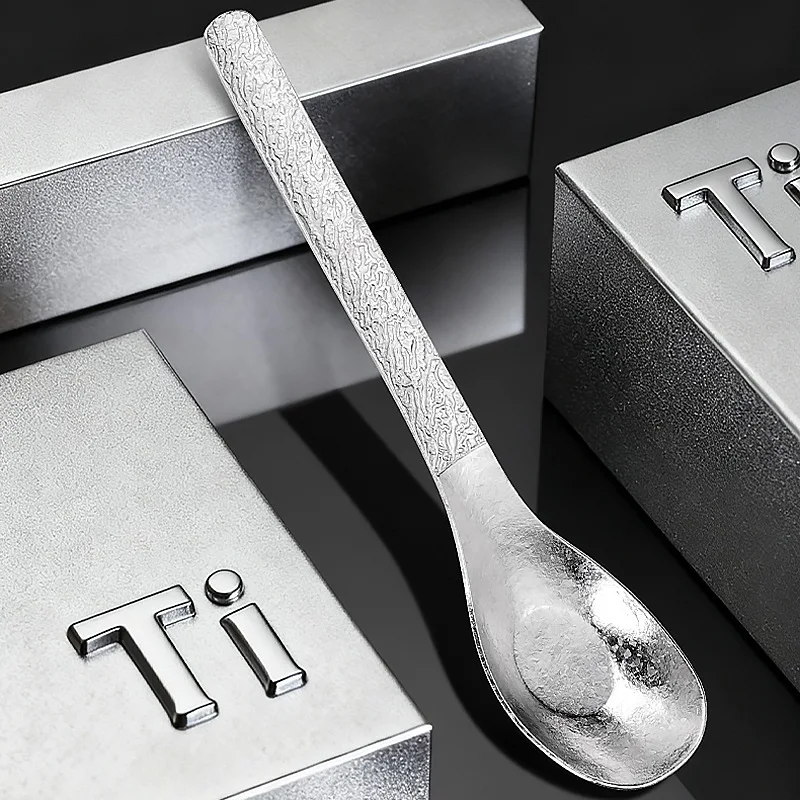 Spoon Pure Titanium Material Tableware Durable/Lightweight/Healthy Perfect for Outdoor Picnics and Kitchen Use
Spoon Pure Titanium Material Tableware Durable/Lightweight/Healthy Perfect for Outdoor Picnics and Kitchen Use