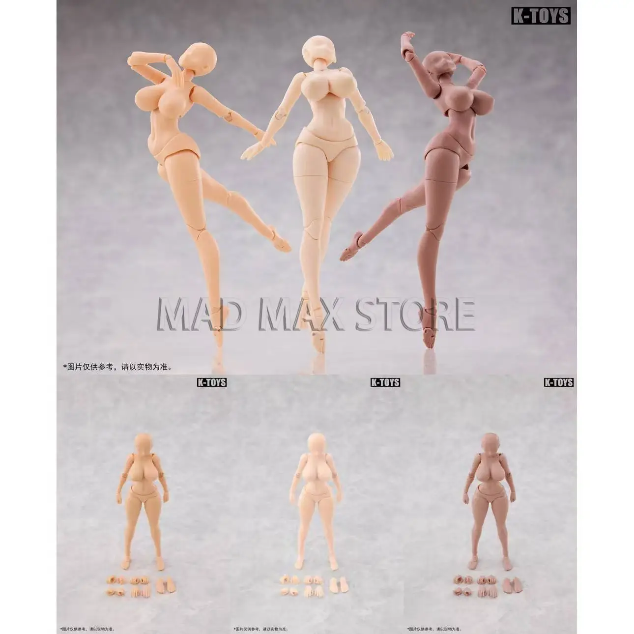 K-TOYS KT02 1/12 Scale Super Flexible Girl Joint Manga Style Voluptuous Body 6'' Female Action Figure Doll Model
K-TOYS KT02 1/12 Scale Super Flexible Girl Joint Manga Style Voluptuous Body 6'' Female Action Figure Doll Model