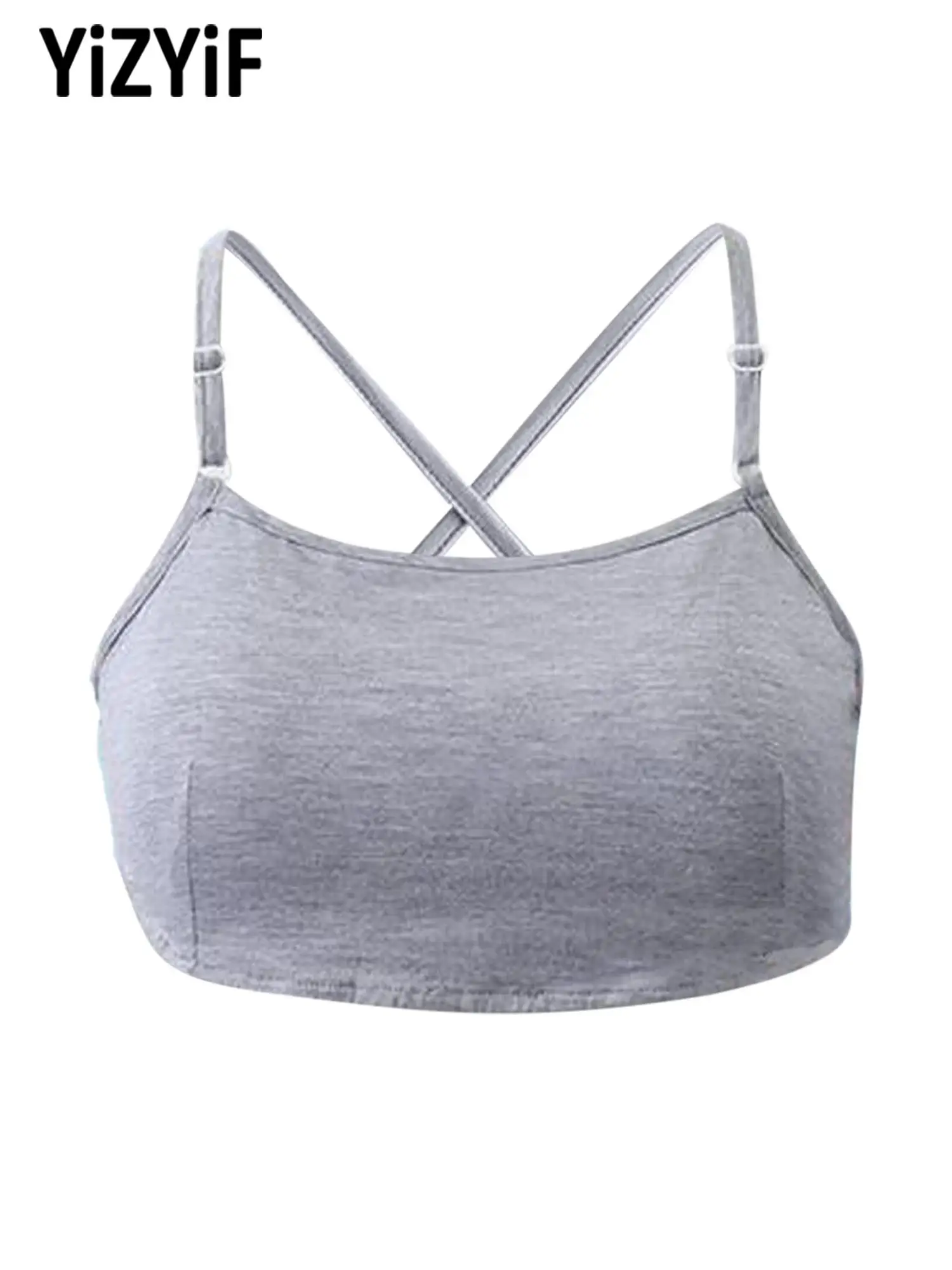 Women High Support Padded Sports Bra Adjustable Spaghetti Straps Cross Back Sleeveless For Running Fitness Yoga
Women High Support Padded Sports Bra Adjustable Spaghetti Straps Cross Back Sleeveless For Running Fitness Yoga