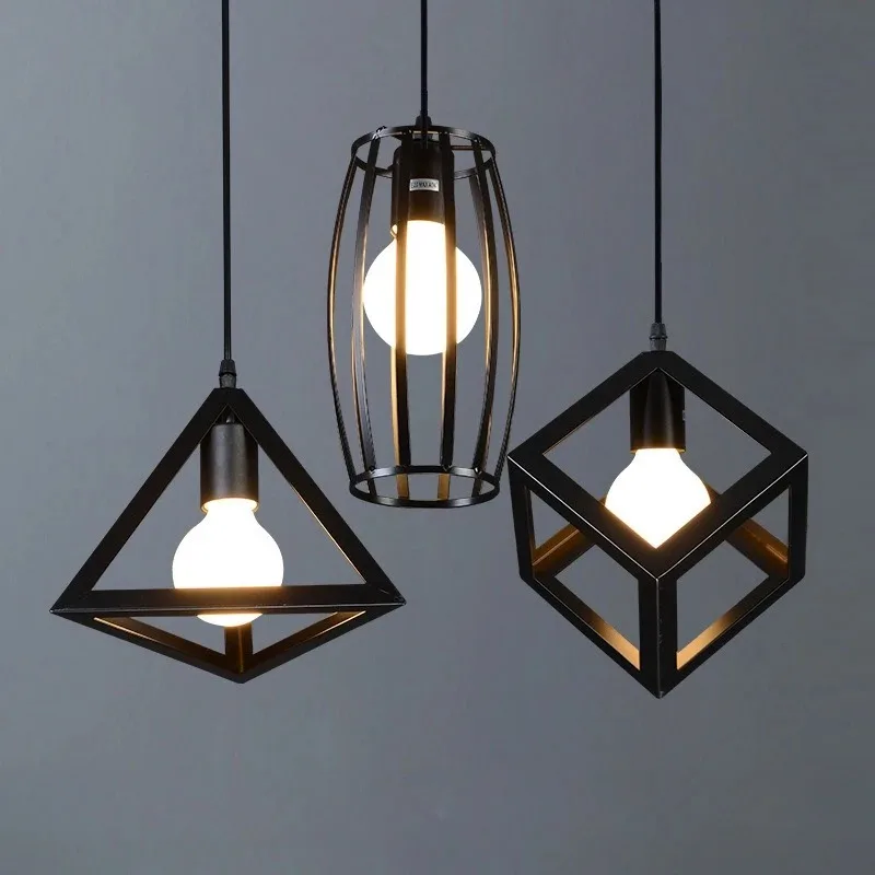 American Retro Creative Personalized Restaurant Single Head Pendant Lamp Nordic Industrial Style Geometric Iron Lighting Fixture
American Retro Creative Personalized Restaurant Single Head Pendant Lamp Nordic Industrial Style Geometric Iron Lighting Fixture