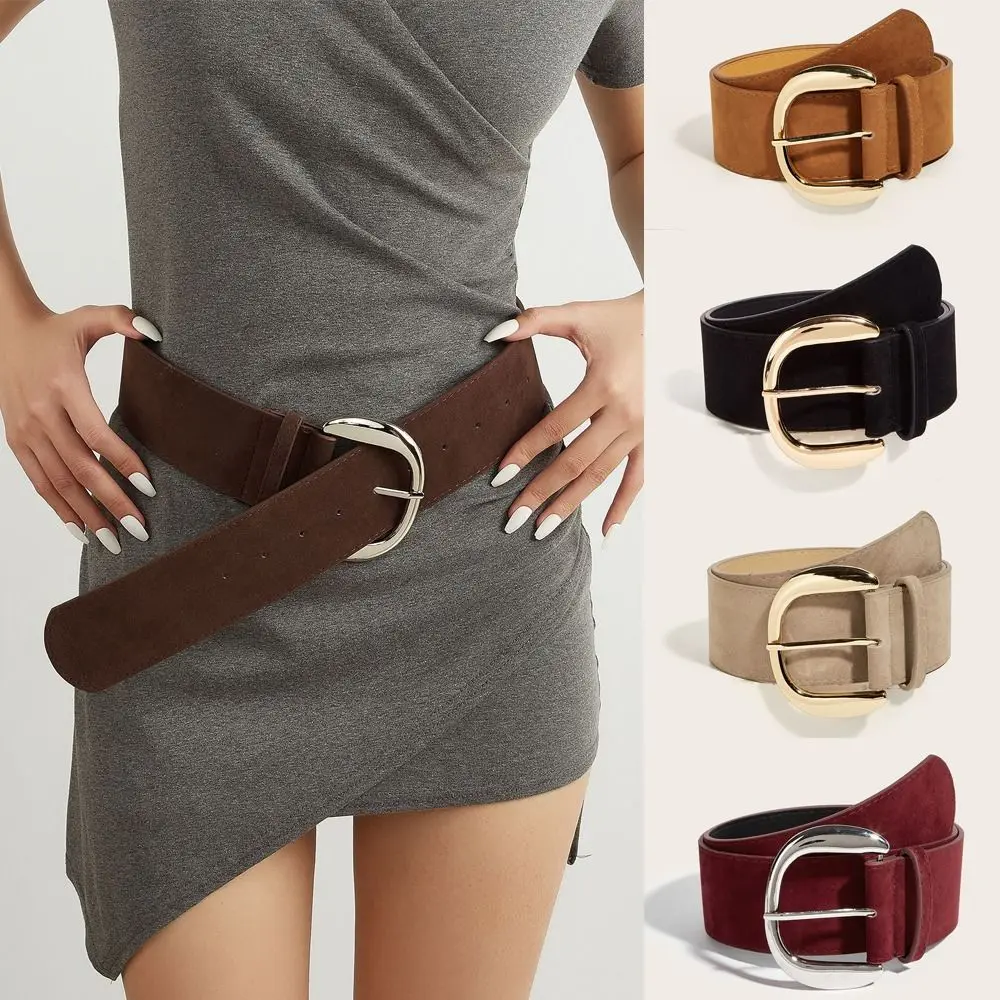 Maillard Styles Suede Leather Wide Belt Trendy Casual Business Waist Strap Luxury Design Versatile Pin Buckle Waistband Gifts
Maillard Styles Suede Leather Wide Belt Trendy Casual Business Waist Strap Luxury Design Versatile Pin Buckle Waistband Gifts