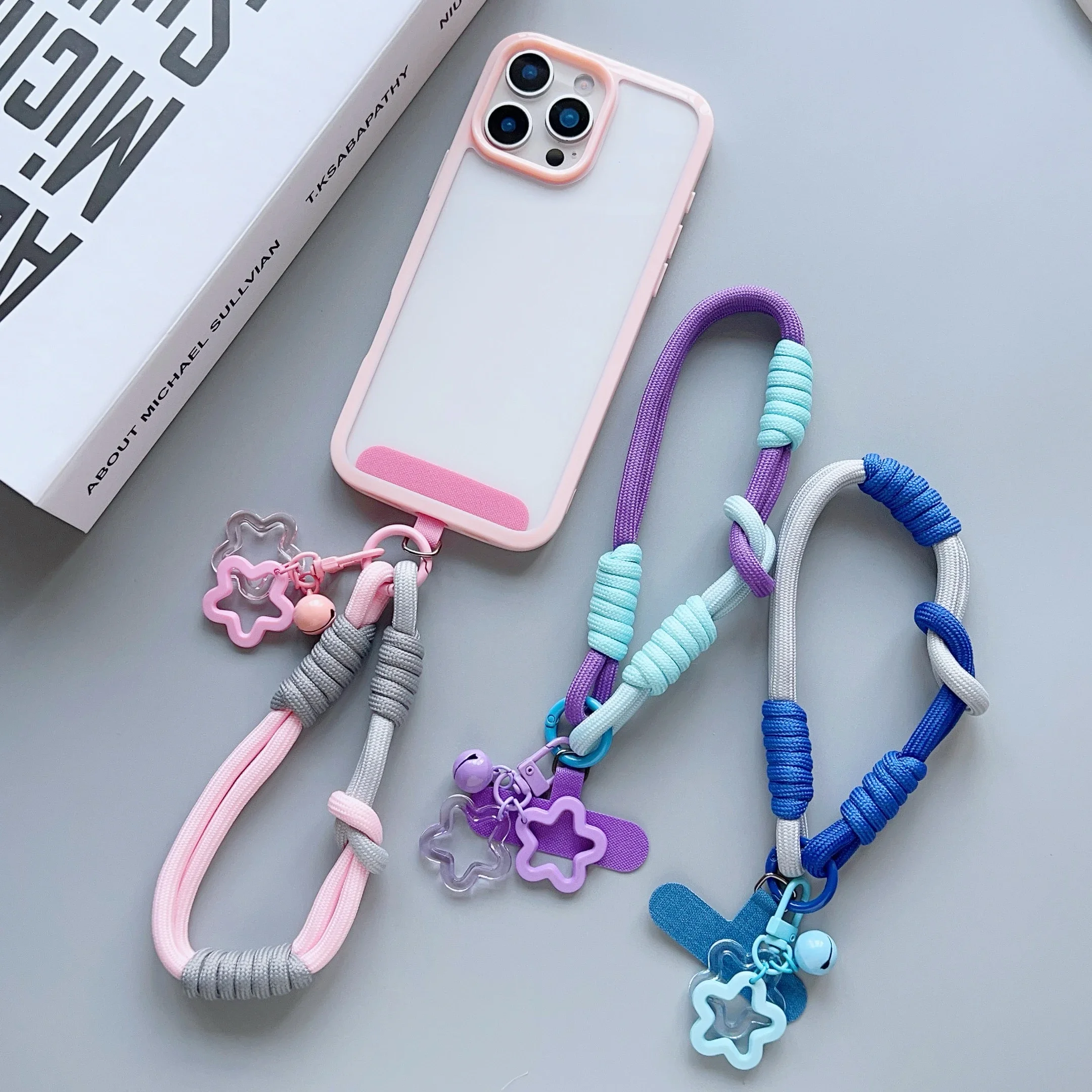 Braided Mobile Phone Lanyard Key Chain Rope Star Hanging Chain Ring Cord With Patch Wrist Strap Detachable For iPhone 17 Pro Max
Braided Mobile Phone Lanyard Key Chain Rope Star Hanging Chain Ring Cord With Patch Wrist Strap Detachable For iPhone 17 Pro Max