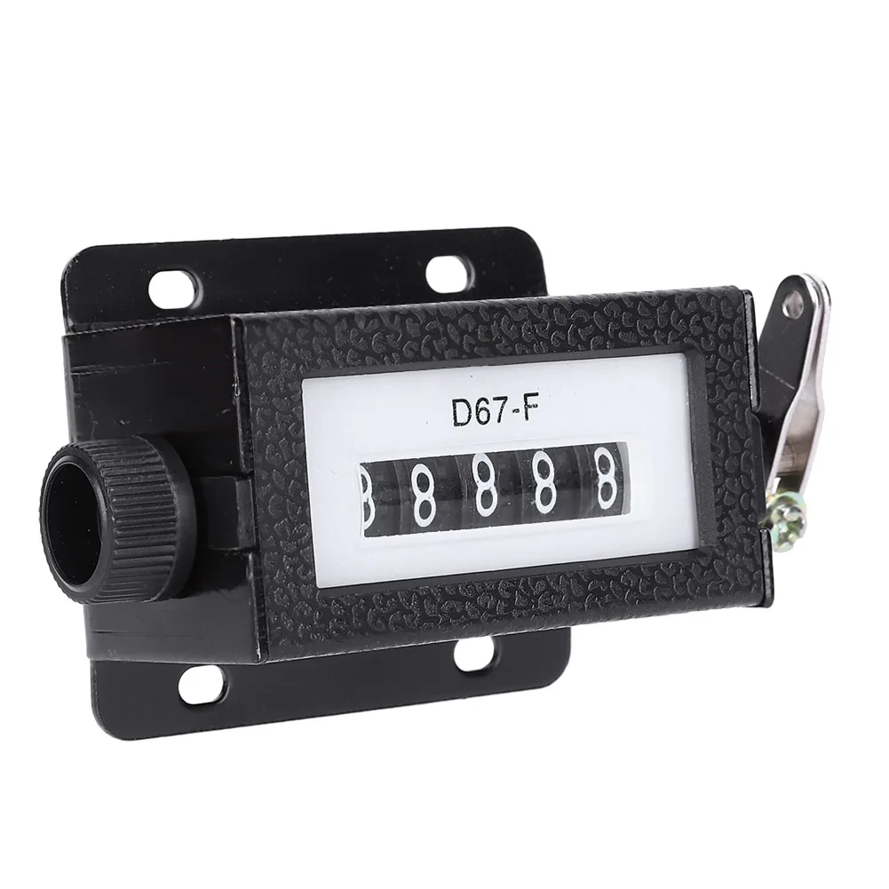 D67-F 5 Digit Resettable Counter 0-99999 Mechanical Meter Counter Mechanical Pull Counter Digital Recording Tools Black
D67-F 5 Digit Resettable Counter 0-99999 Mechanical Meter Counter Mechanical Pull Counter Digital Recording Tools Black