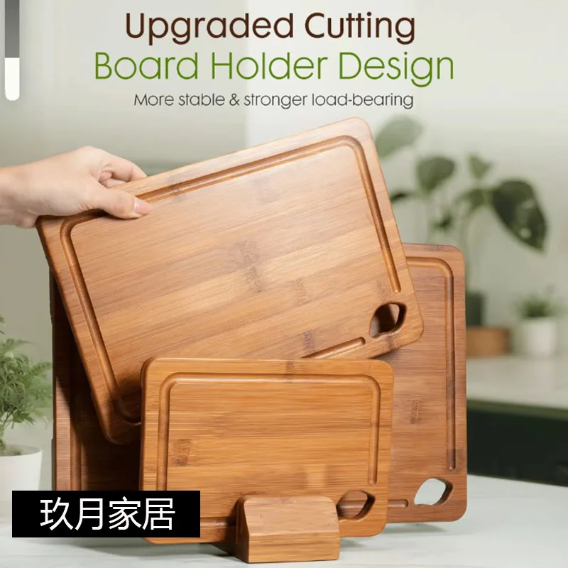 Deep-Carbonized Bamboo Cutting Boards for Kitchen with Wood Storage Stand, Reversible Charcuterie & Chopping Boards
Deep-Carbonized Bamboo Cutting Boards for Kitchen with Wood Storage Stand, Reversible Charcuterie & Chopping Boards