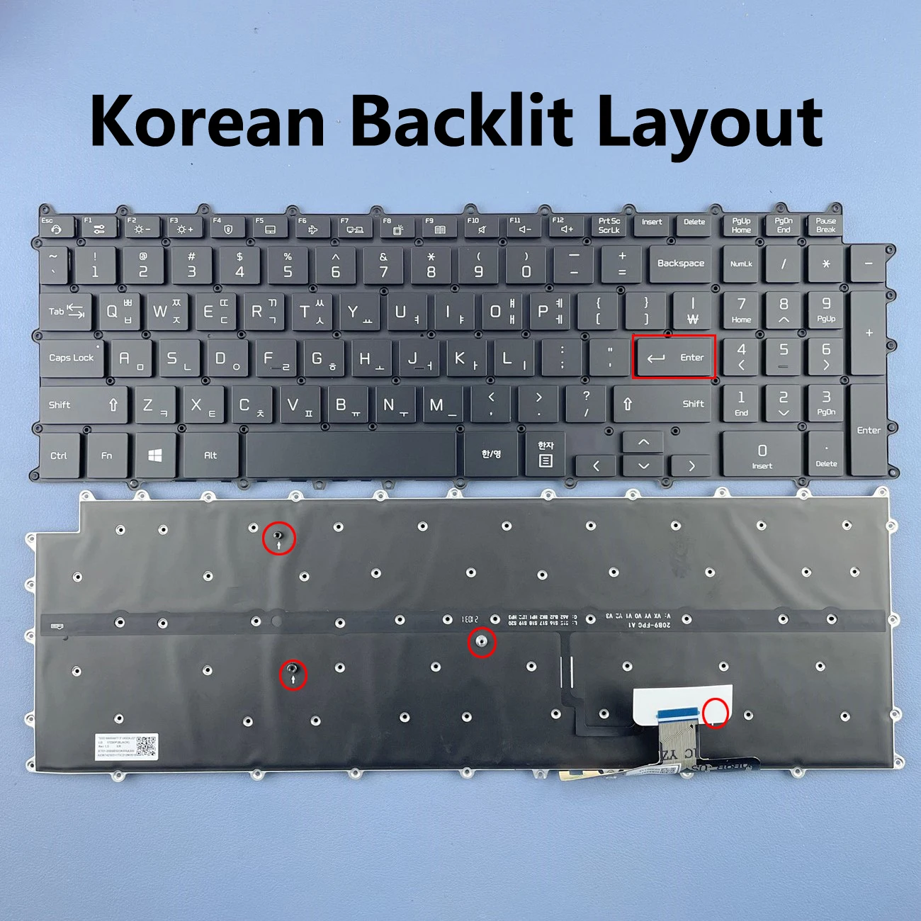 Korean Backlit Keyboard For LG Gram 17Z90P 17Z90P-G 17Z90P-K 17Z90P-N .APB7U1 17Z90P-N.APS5U1 17Z90P-K.AAB8U1 17Z95P Series
Korean Backlit Keyboard For LG Gram 17Z90P 17Z90P-G 17Z90P-K 17Z90P-N .APB7U1 17Z90P-N.APS5U1 17Z90P-K.AAB8U1 17Z95P Series