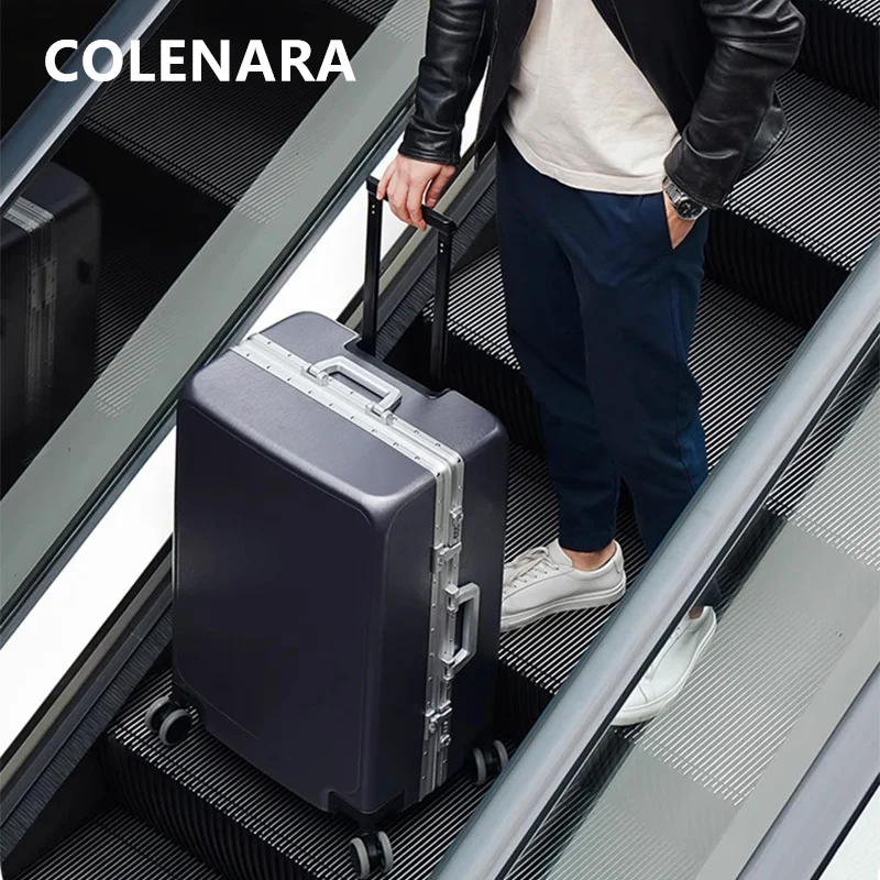 COLENARA High-quality Luggage Aluminum Frame Boarding Box Large Capacity Trolley Case 20"22"24"26"28 Inch Rolling Suitcase
COLENARA High-quality Luggage Aluminum Frame Boarding Box Large Capacity Trolley Case 20"22"24"26"28 Inch Rolling Suitcase