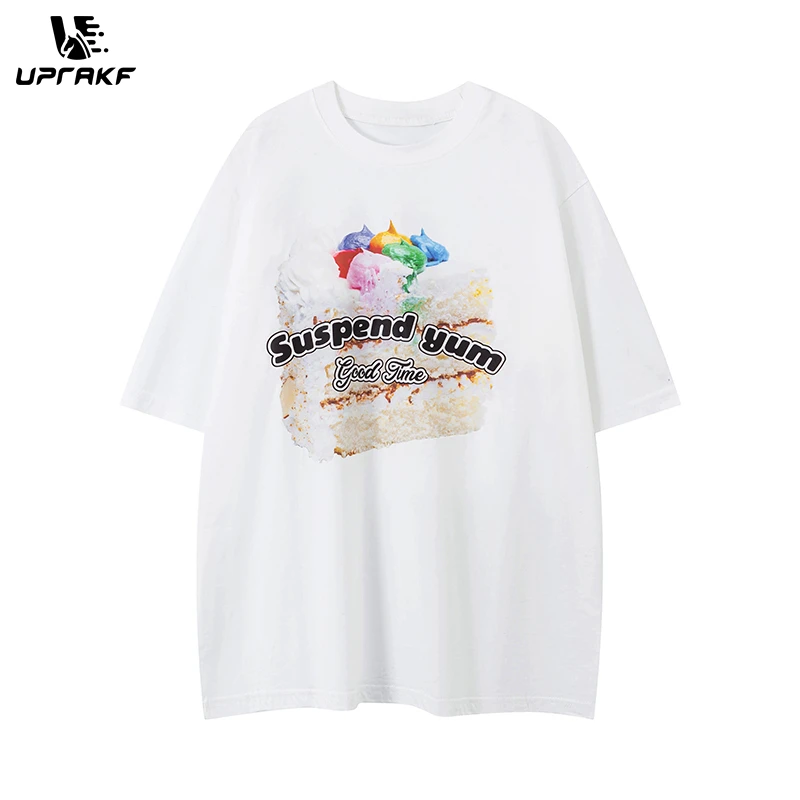 UPRAKF Streetwear T Shirts Trendy Crew Neck Tee Cake Pattern Loose Cotton Short Sleeve High Quality Casual Summer
UPRAKF Streetwear T Shirts Trendy Crew Neck Tee Cake Pattern Loose Cotton Short Sleeve High Quality Casual Summer