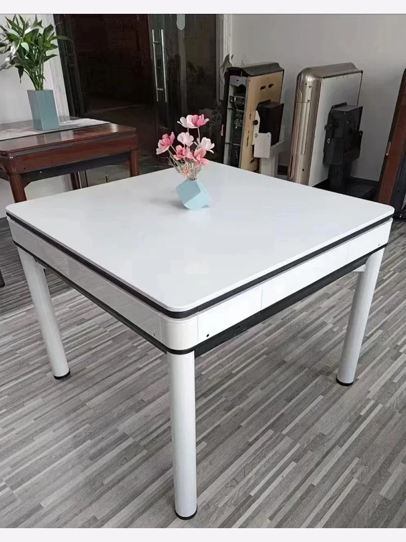 Modern Tempered Glass Dining Table Power-driven Dining Room Mahjong Table Home Relaxation Tavoli Da Pranzo Home Furniture LVMC
Modern Tempered Glass Dining Table Power-driven Dining Room Mahjong Table Home Relaxation Tavoli Da Pranzo Home Furniture LVMC