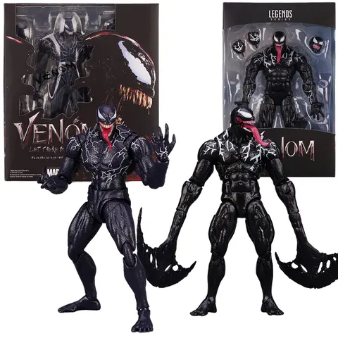 Figurka akcji Venom: Ostatni Taniec Carnage, ruchome stawy, symbiozat, rzeźbiona głowa, SHF, model z filmu, lalka kolekcjonerska, zabawka, prezent